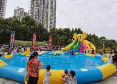 充气水上乐园如何做的网红